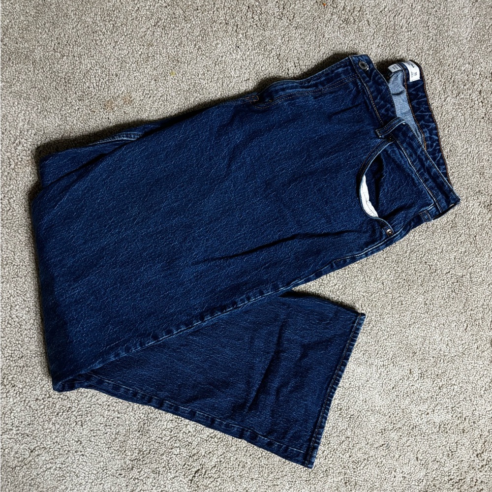 Abercrombie & Fitch Curve Love 90s Relaxed Jean, High Rise, Size 35 Long